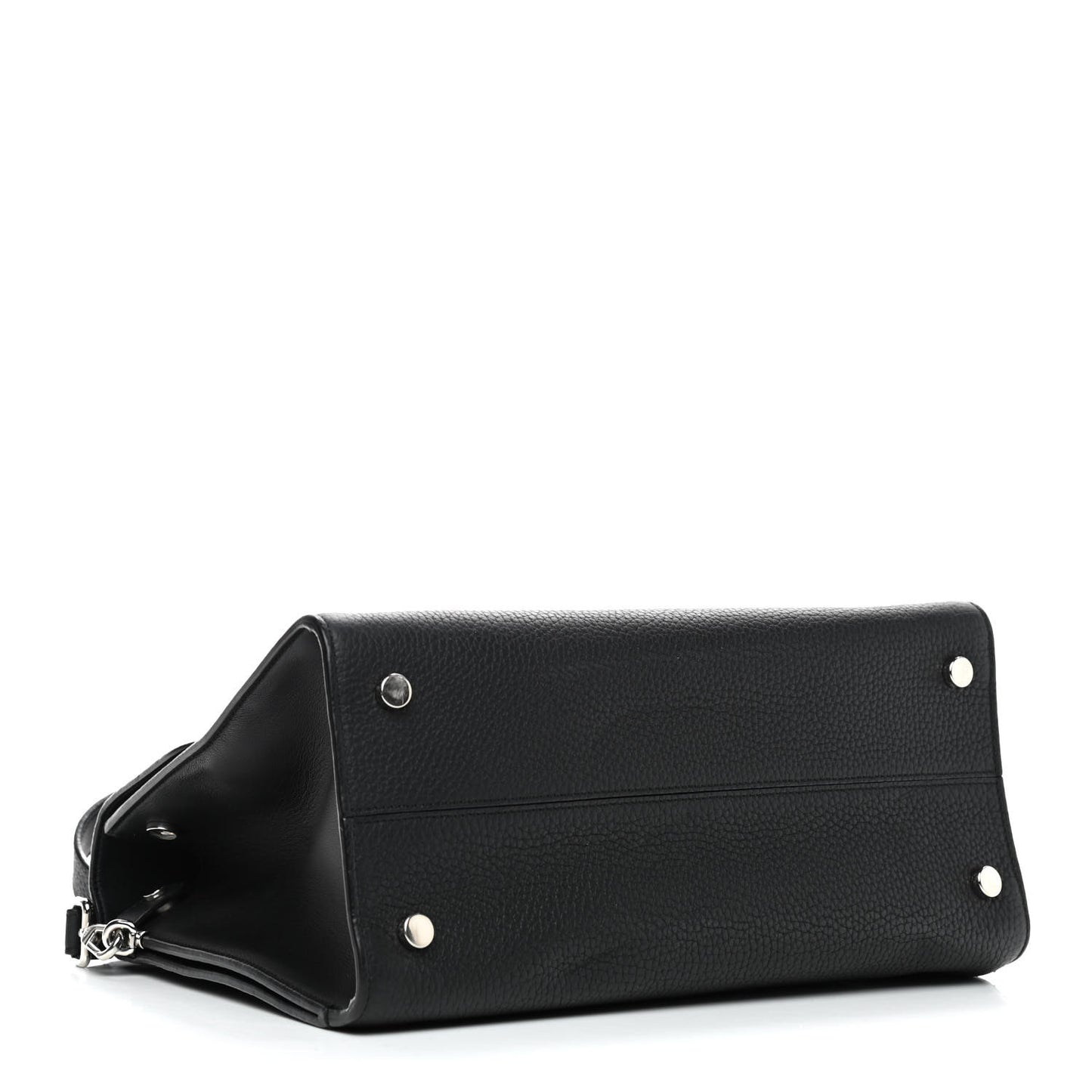 Grained Calfskin Medium Diorever Flap Black