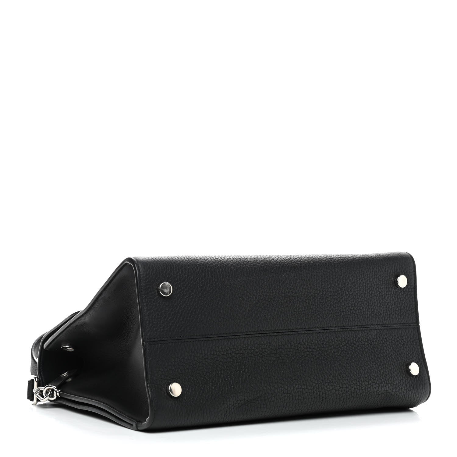 Christian Dior Grained Calfskin Medium Diorever Flap Black 3 of 8