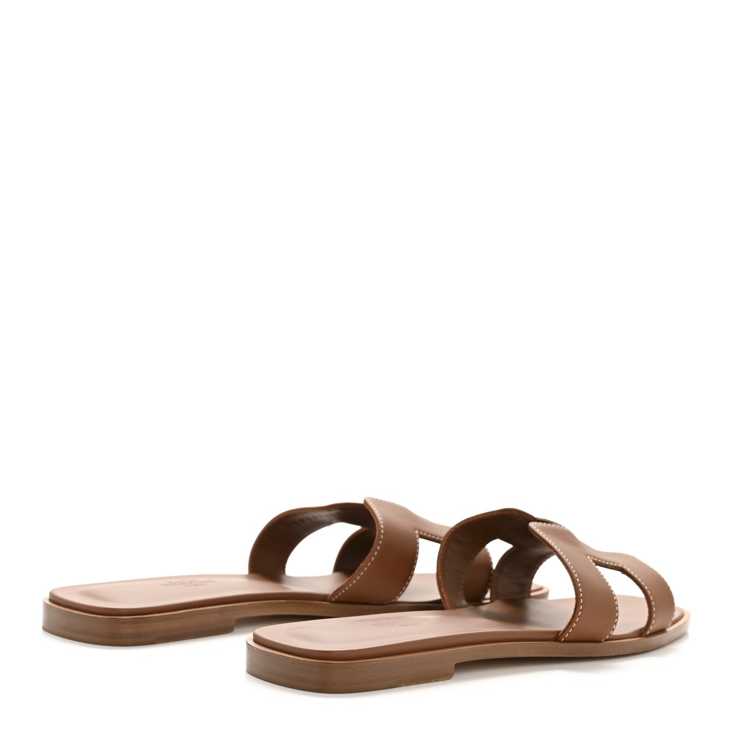 Box Calfskin Oran Sandals 38 Gold