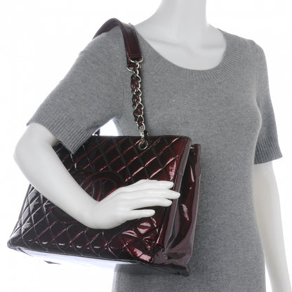 Chanel Patent Grand Shopping Tote GST Bordeaux 2 of 7