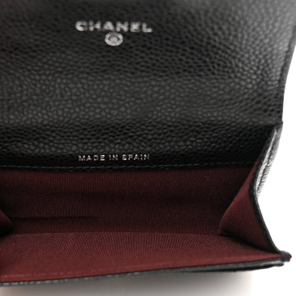 Chanel Caviar Quilted Flap Card Holder Black 5 of 9