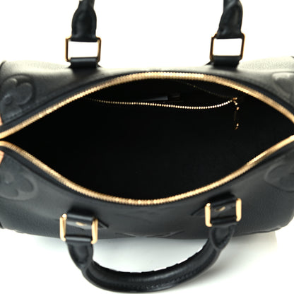 Louis Vuitton Empreinte Monogram Giant Wild At Heart Speedy Bandouliere 25 Black 4 of 5