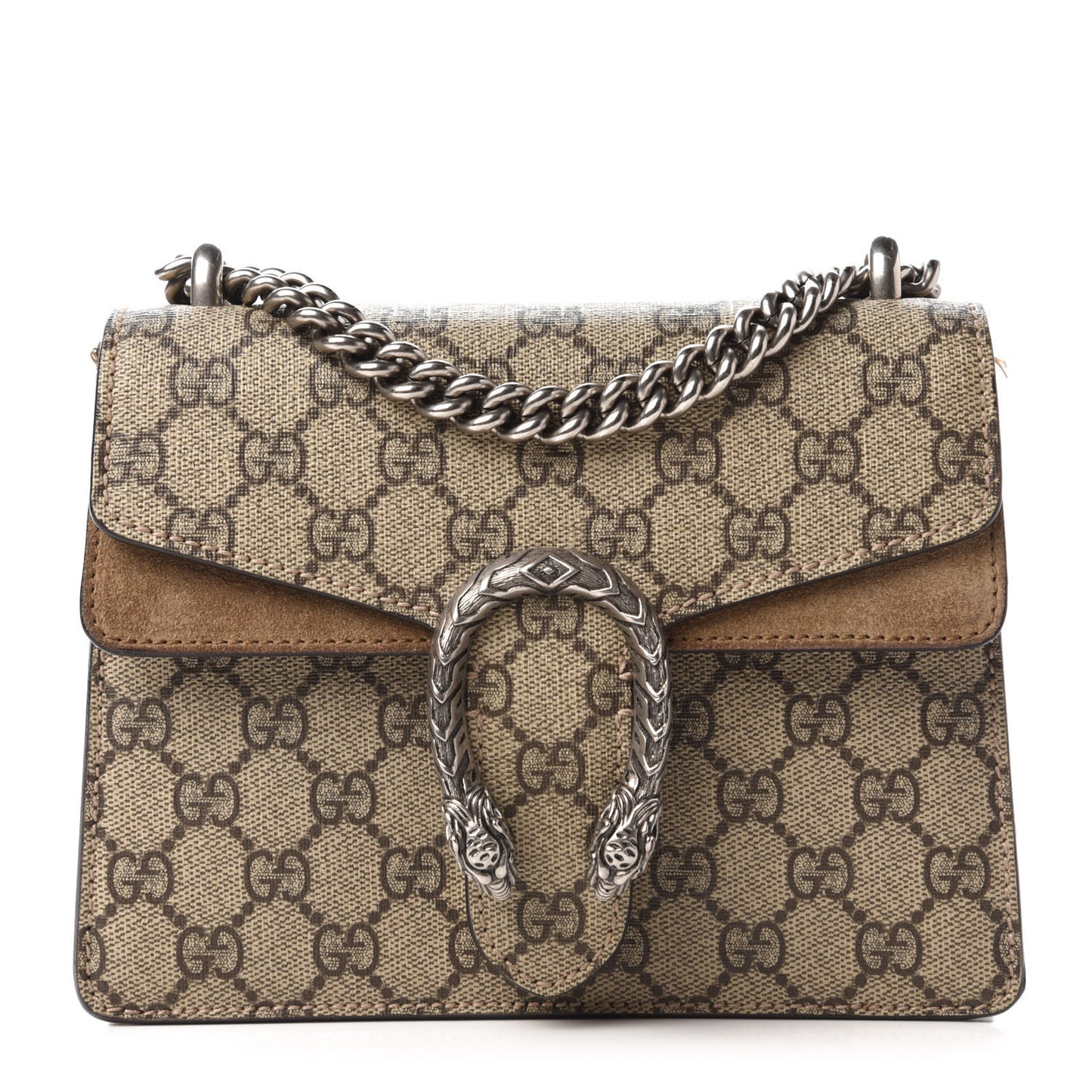 GG Supreme Monogram Mini Dionysus Shoulder Bag Taupe