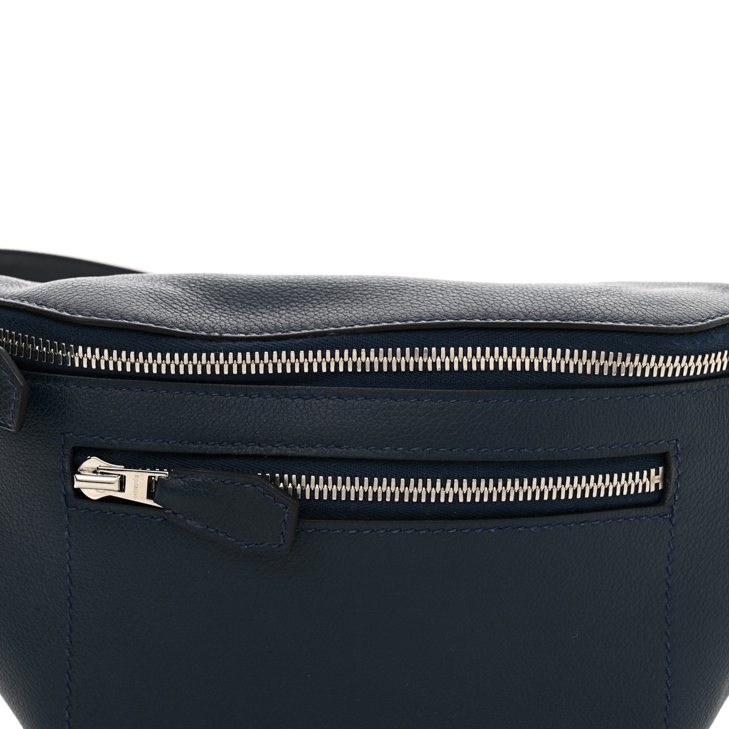 Taurillon Cristobal Cityslide Belt Bag PM Bleu De Prusse