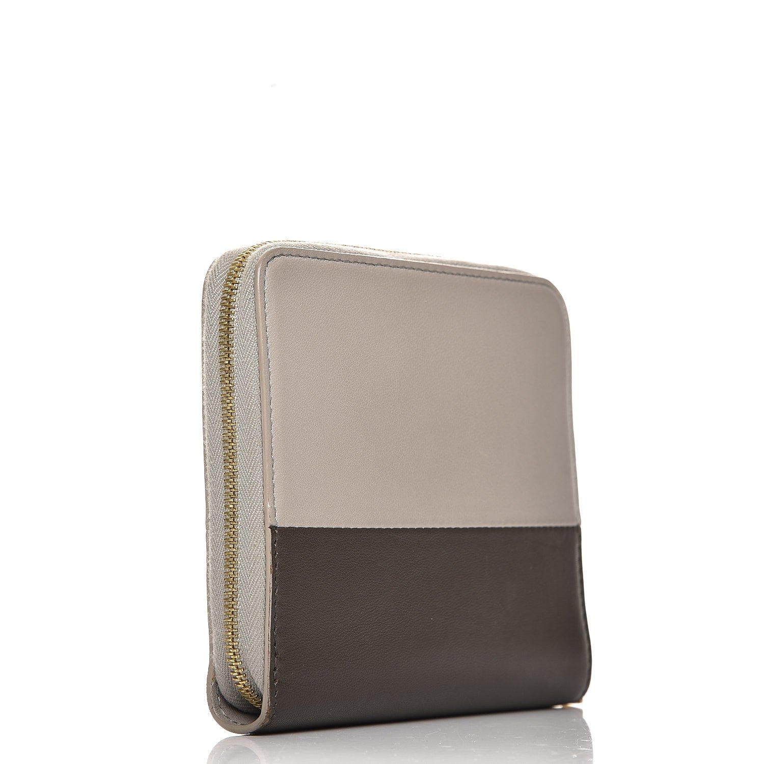 Celine Lambskin Square Multifunction Wallet Grey 3 of 7