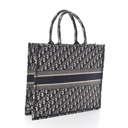 Christian Dior Oblique Book Tote Blue Multicolor 3 of 10