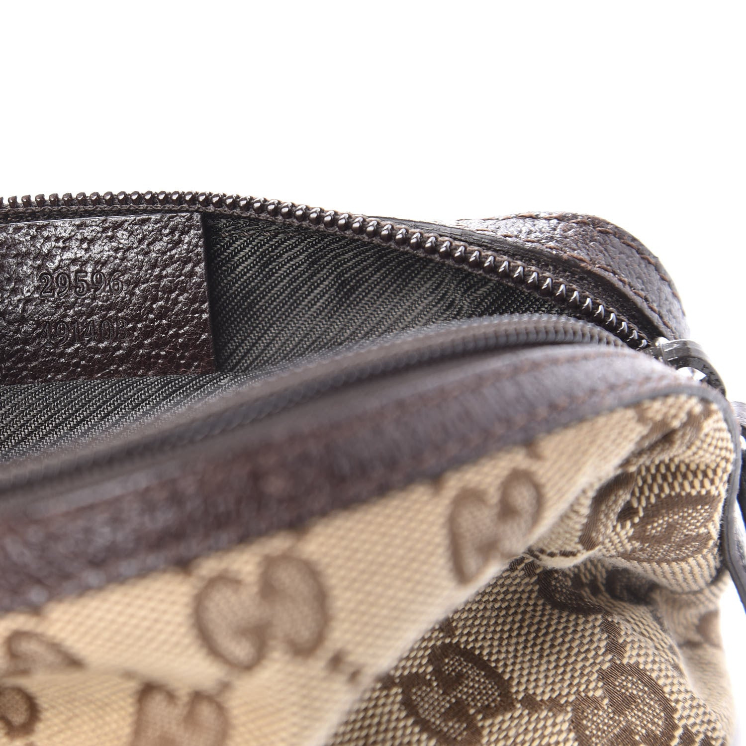 Gucci Monogram Small Balthus Cosmetic Case Beige Ebony Cocoa 10 of 10