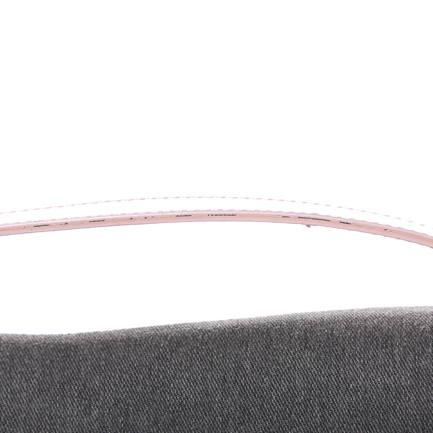 Christian Dior Patent Denim Jeans Saddle Bag Grey Pink 10 of 10