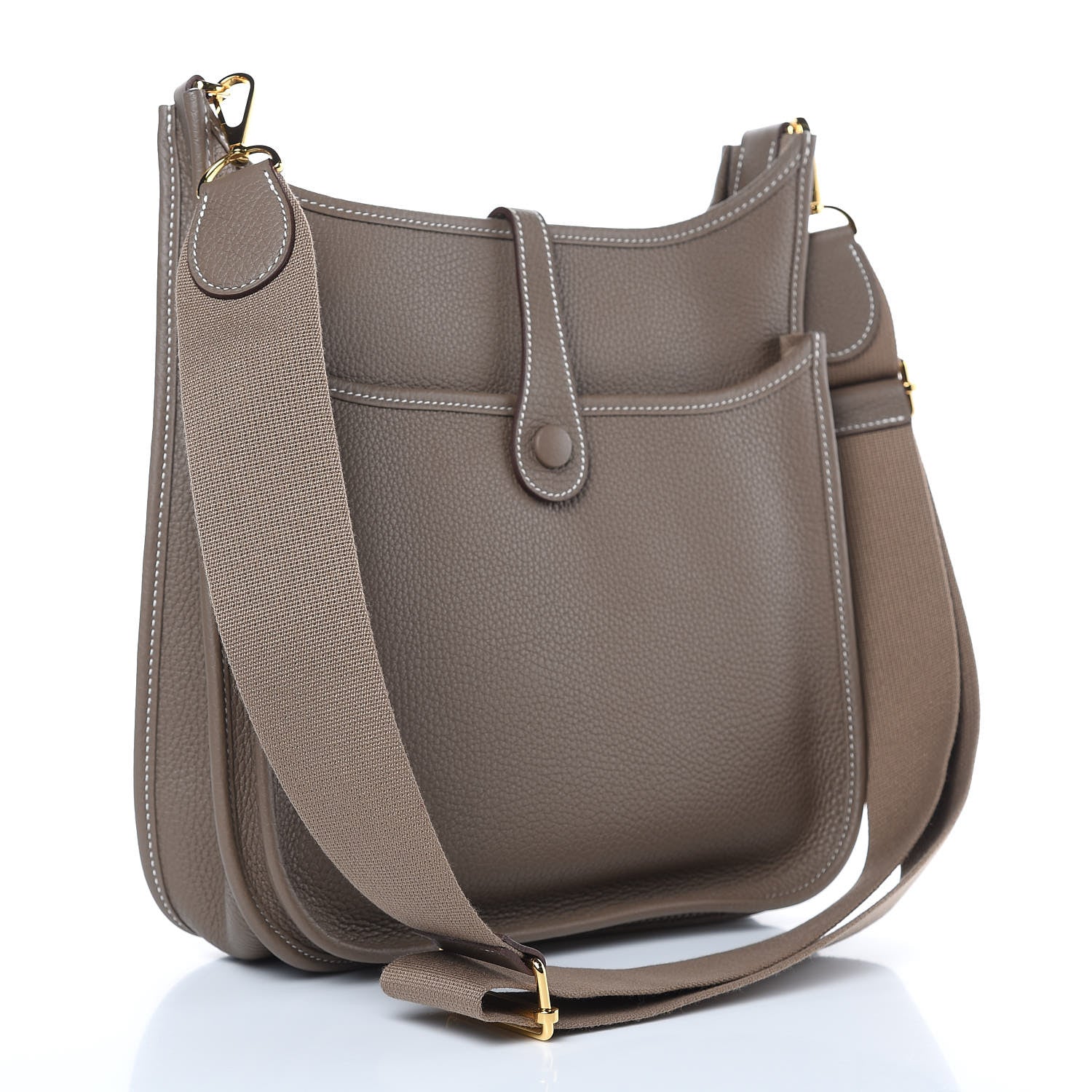 Hermes Taurillon Clemence Evelyne III PM Etoupe 3 of 11