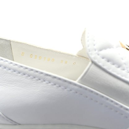 Chanel Lambskin Quilted Womens CC Stroll Sneakers 38 White 9 of 9