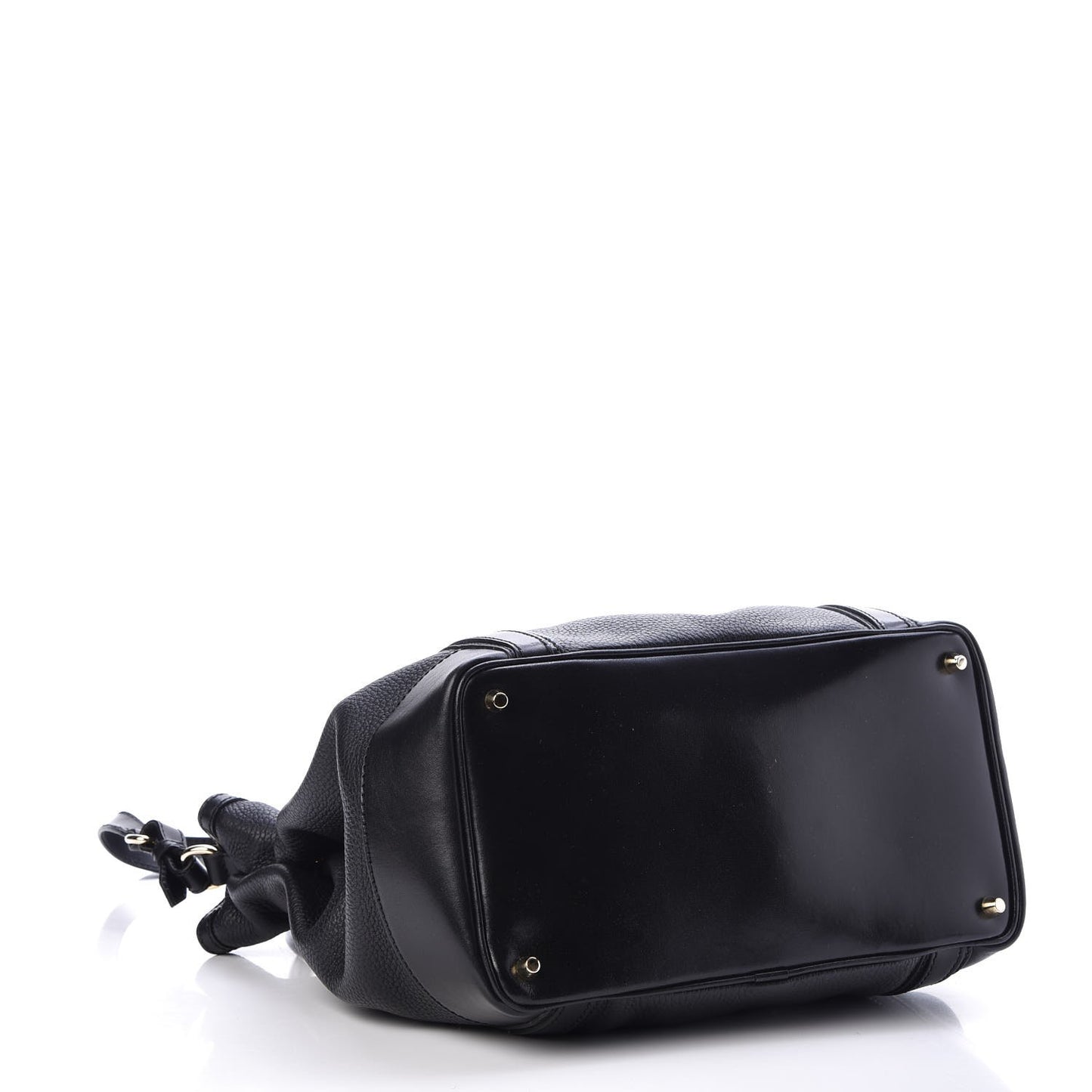Grainy Calfskin Medium Golderton Tote Black