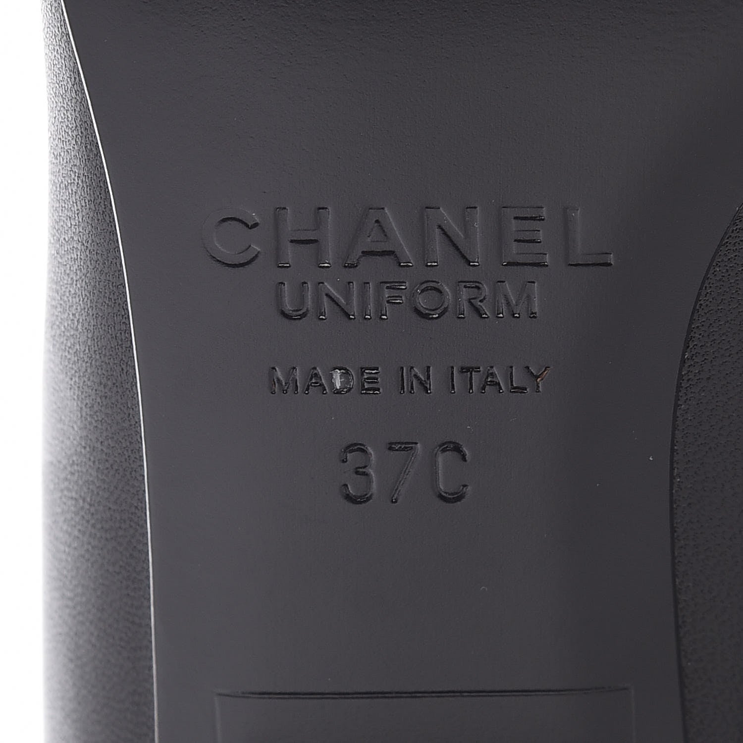 Chanel Lambskin Patent CC Cap Toe Pumps 37 Black 6 of 8
