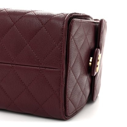 Chanel Caviar Quilted Small Chanel 25 Handbag Burgundy 10 of 11