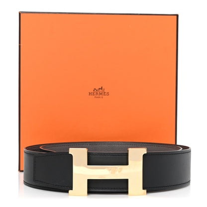 Hermes Box Togo 32mm Constance H Belt 95 38 Black Etain 5 of 5