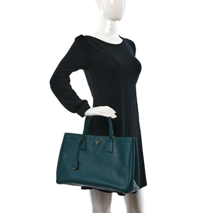 Prada Saffiano Lux Large Tote Ottanio 2 of 9