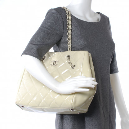 Chanel Patent Large Cells Tote White 2 of 9