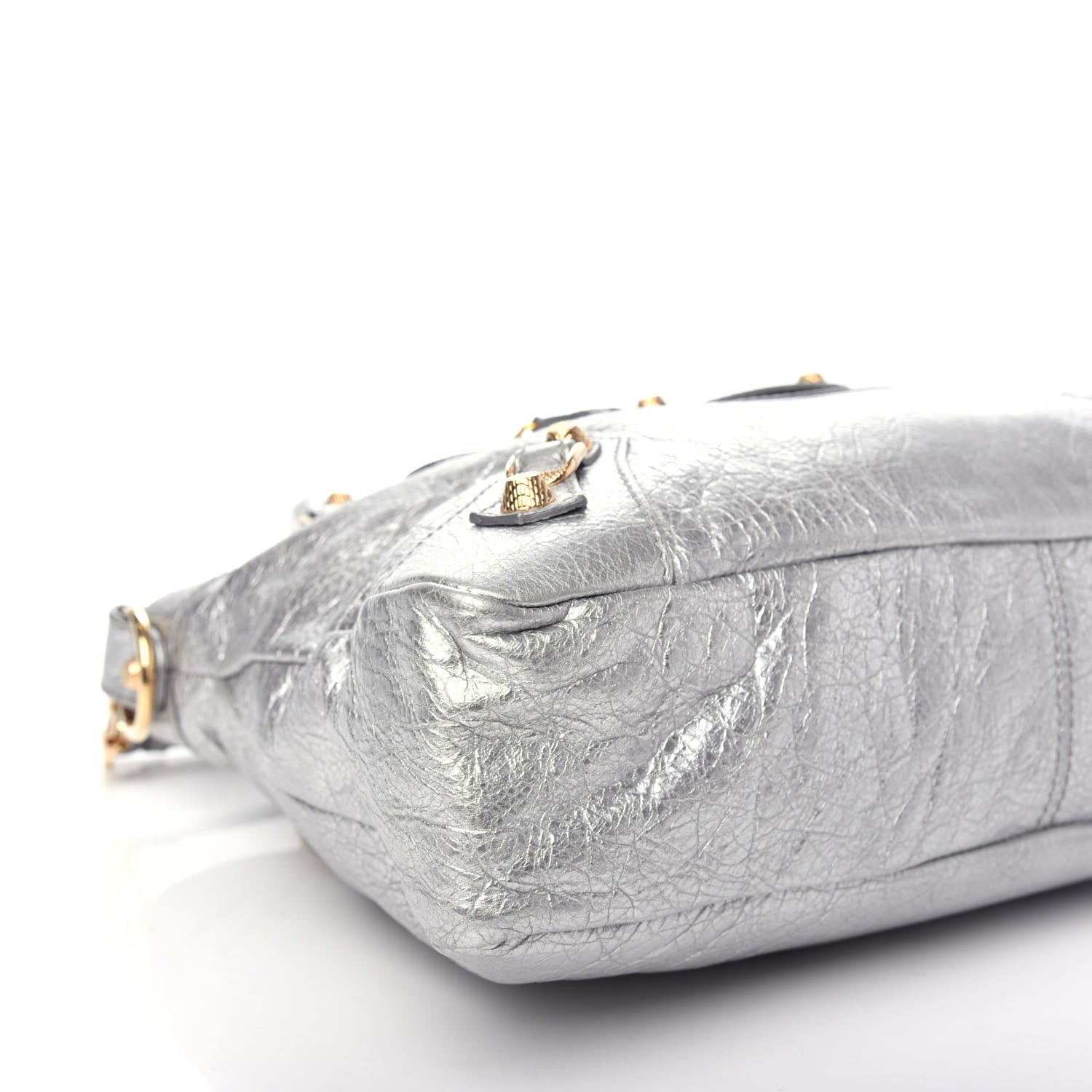 Balenciaga Metallic Agneau Giant 12 Gold Hardware Town Gris Aluminum 9 of 11