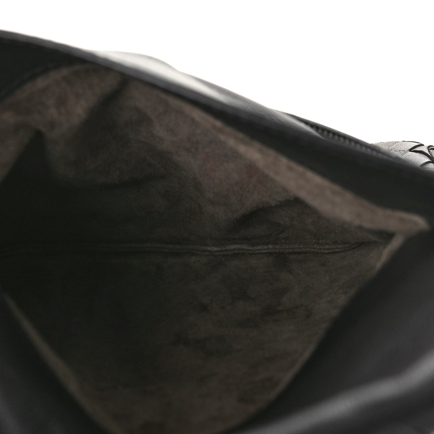 Nappa Intrecciato Mini Chain Messenger Black
