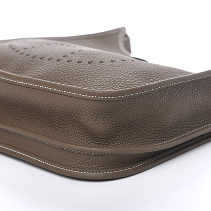 Hermes Taurillon Clemence Evelyne III PM Etoupe 8 of 10