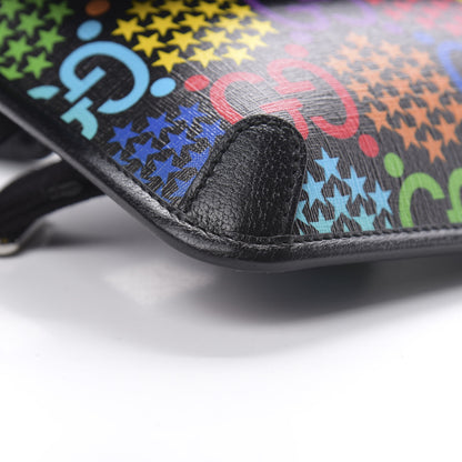 Gucci GG Supreme Monogram Psychedelic Slim Belt Bag Black 9 of 11
