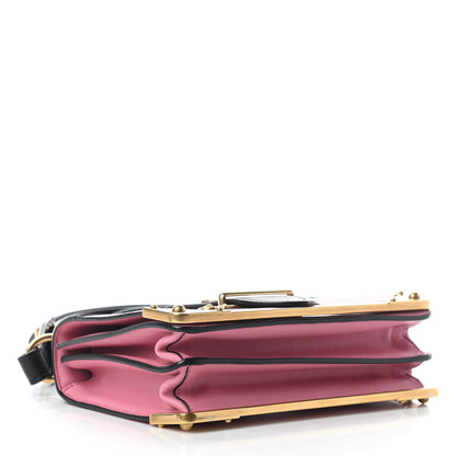 Prada City Calf Saffiano Cahier Bag Fuxia Black 3 of 7