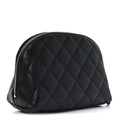 Chanel Caviar Quilted Cosmetic Case Black 3 of 9