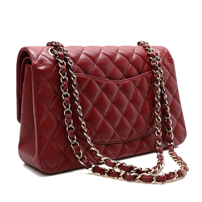 Chanel Caviar Quilted Medium Double Flap Red 3 of 11