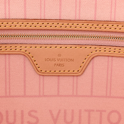 Louis Vuitton Damier Azur Neo Neverfull MM Rose Ballerine 7 of 10