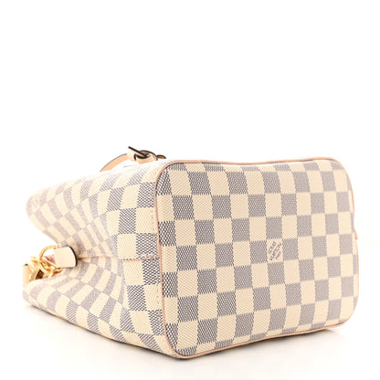 Louis Vuitton Damier Azur Braided Neonoe BB Pink 4 of 11