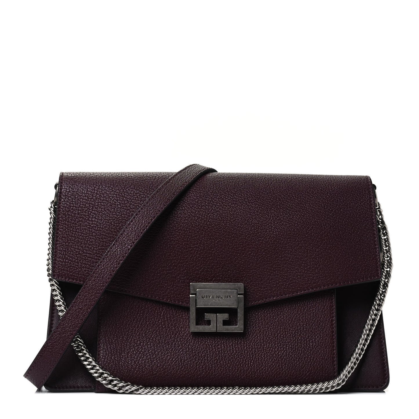 Goatskin Medium GV3 Shoulder Bag Aubergine