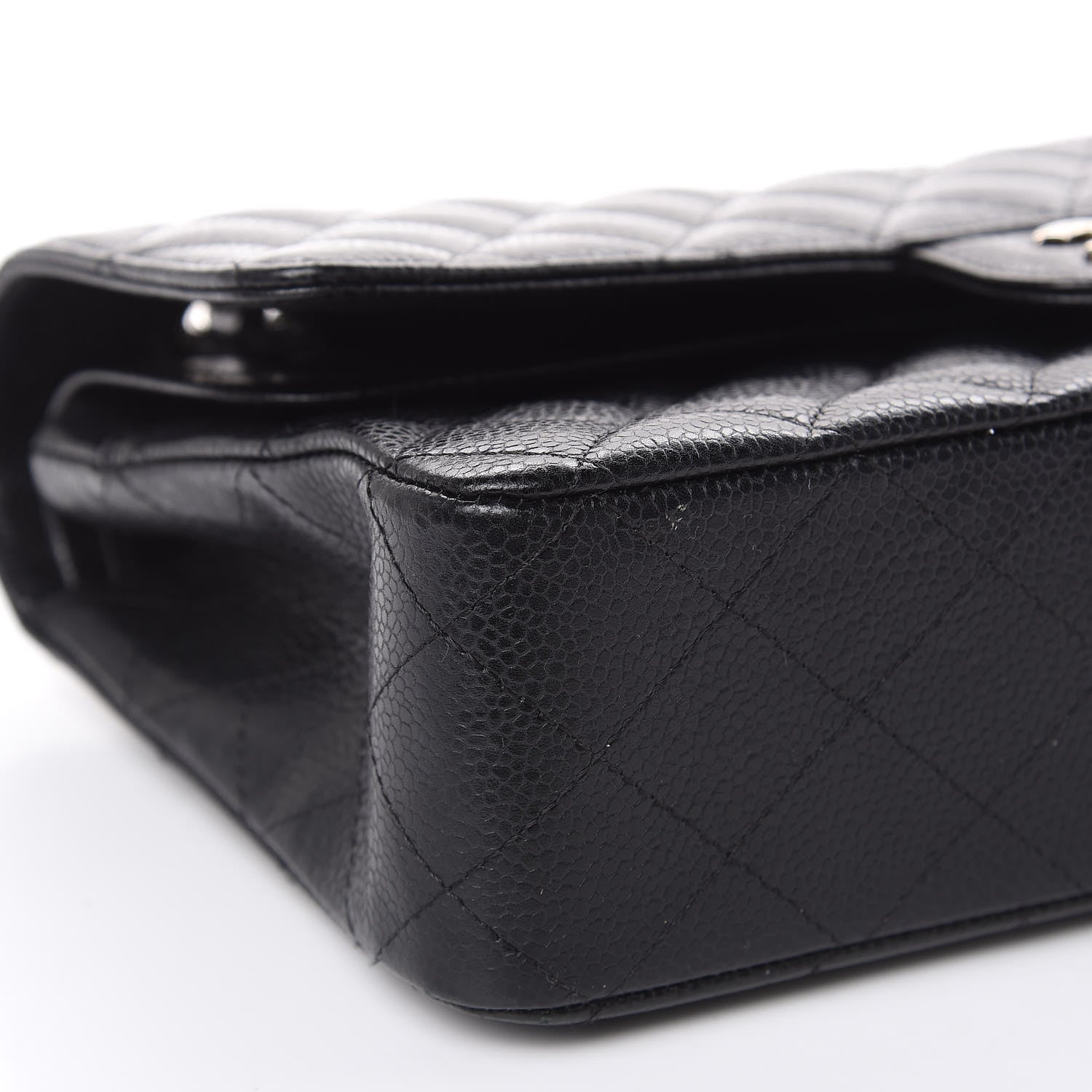 Chanel Caviar Quilted Medium Double Flap Black 11 of 14
