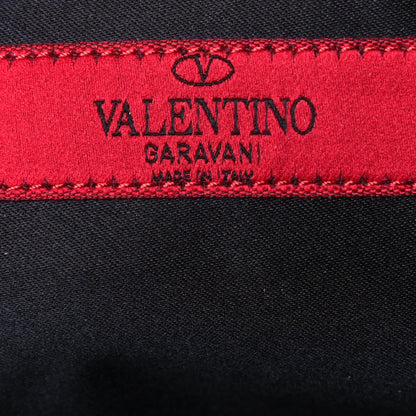 Valentino Garavani Vitello Large Rockstud Zip Pouch Black 6 of 10