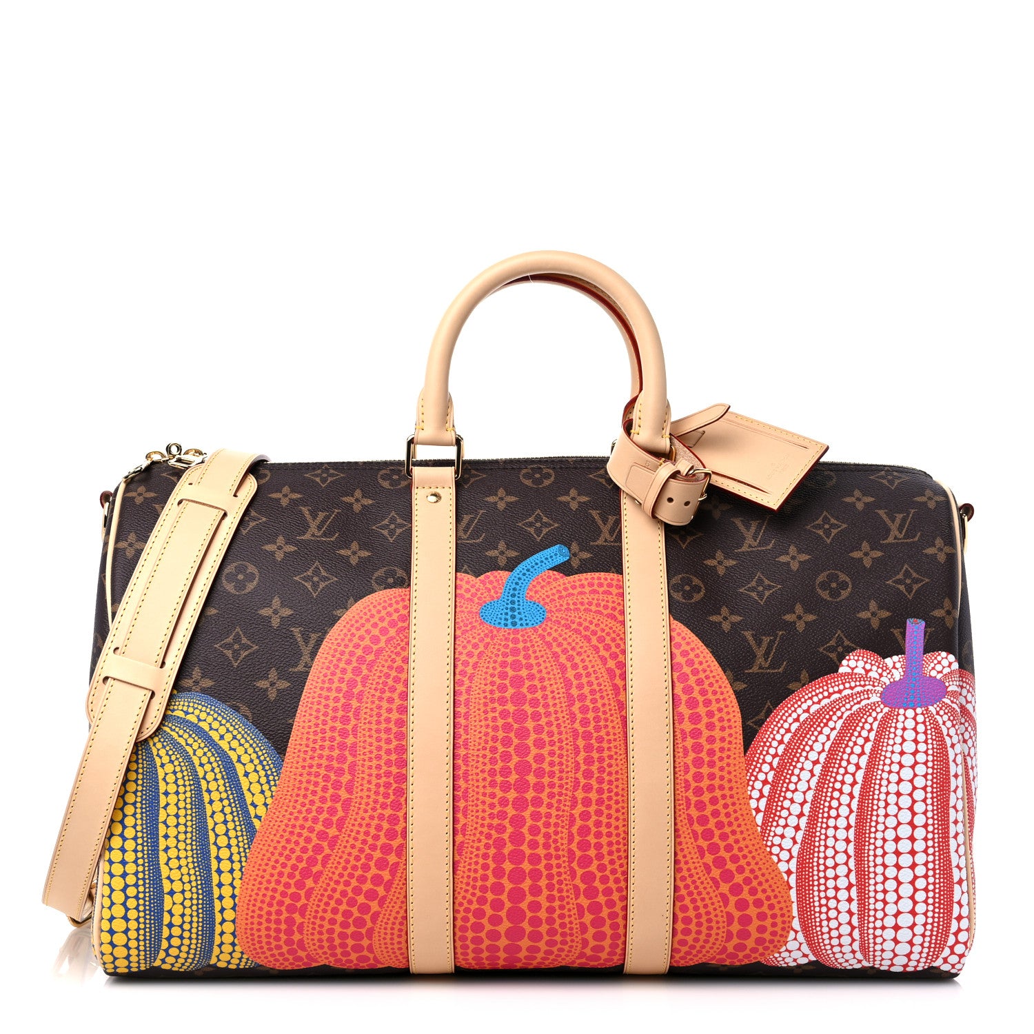 Louis Vuitton LV X YK Monogram Pumpkins Keepall Bandouliere 45