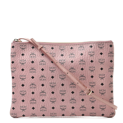 MCM Visetos Medium Crossbody Pouch Soft Pink 1 of 10