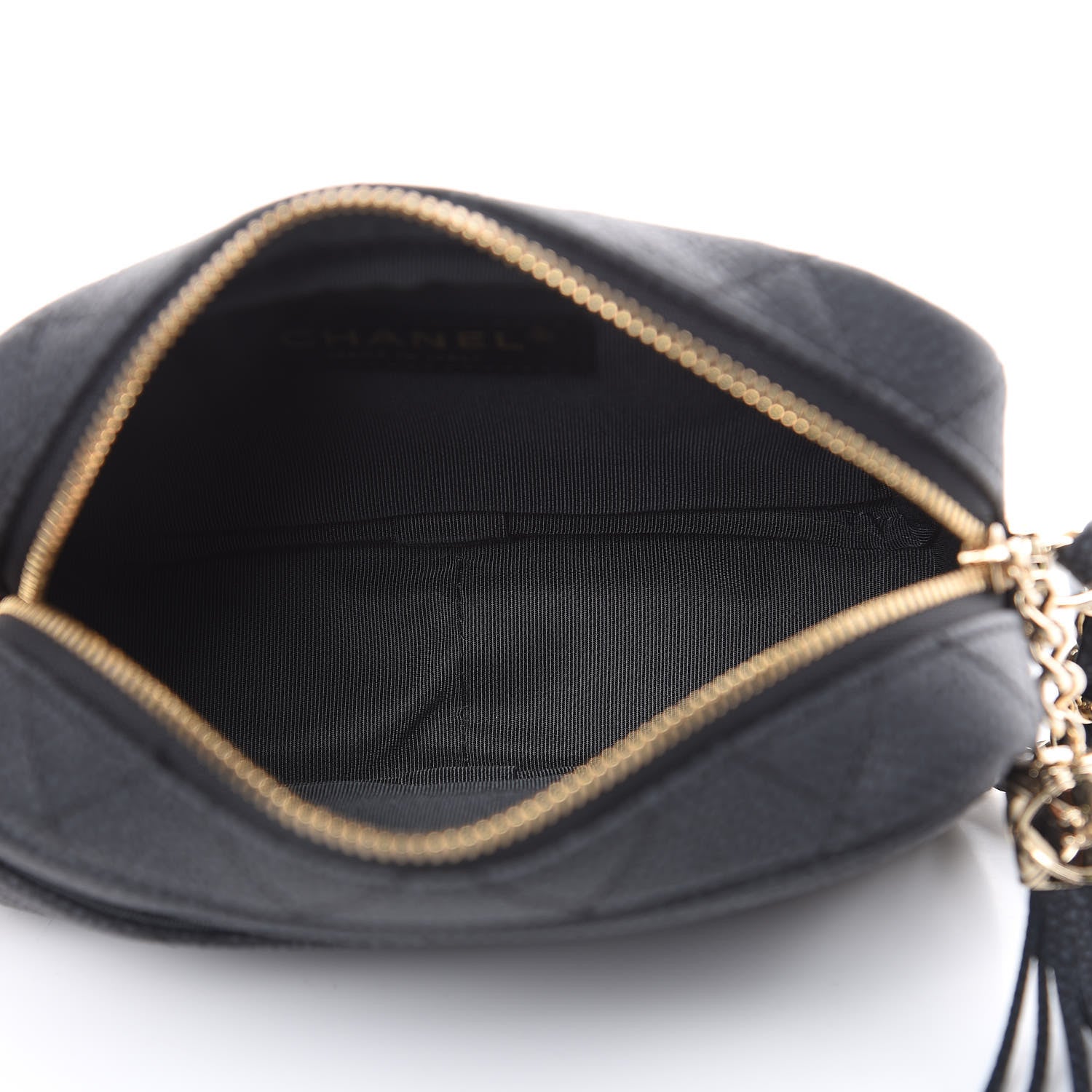 Chanel Caviar Quilted Mini Coco Tassel Camera Case Black 5 of 10