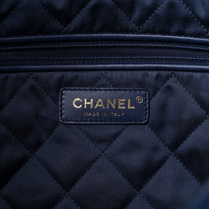 Chanel Shiny Calfskin Quilted Small Chanel 22 Navy 7 of 10