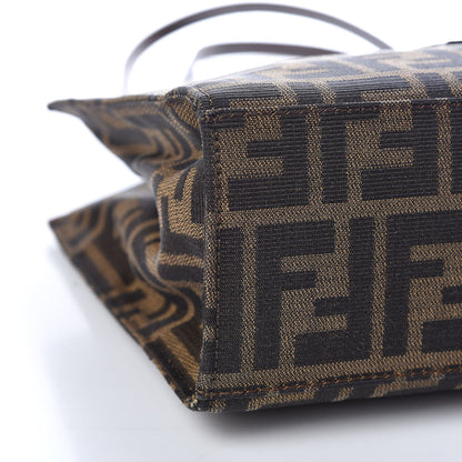 Fendi Zucca Small Shopping Tote Tobacco 11 of 12