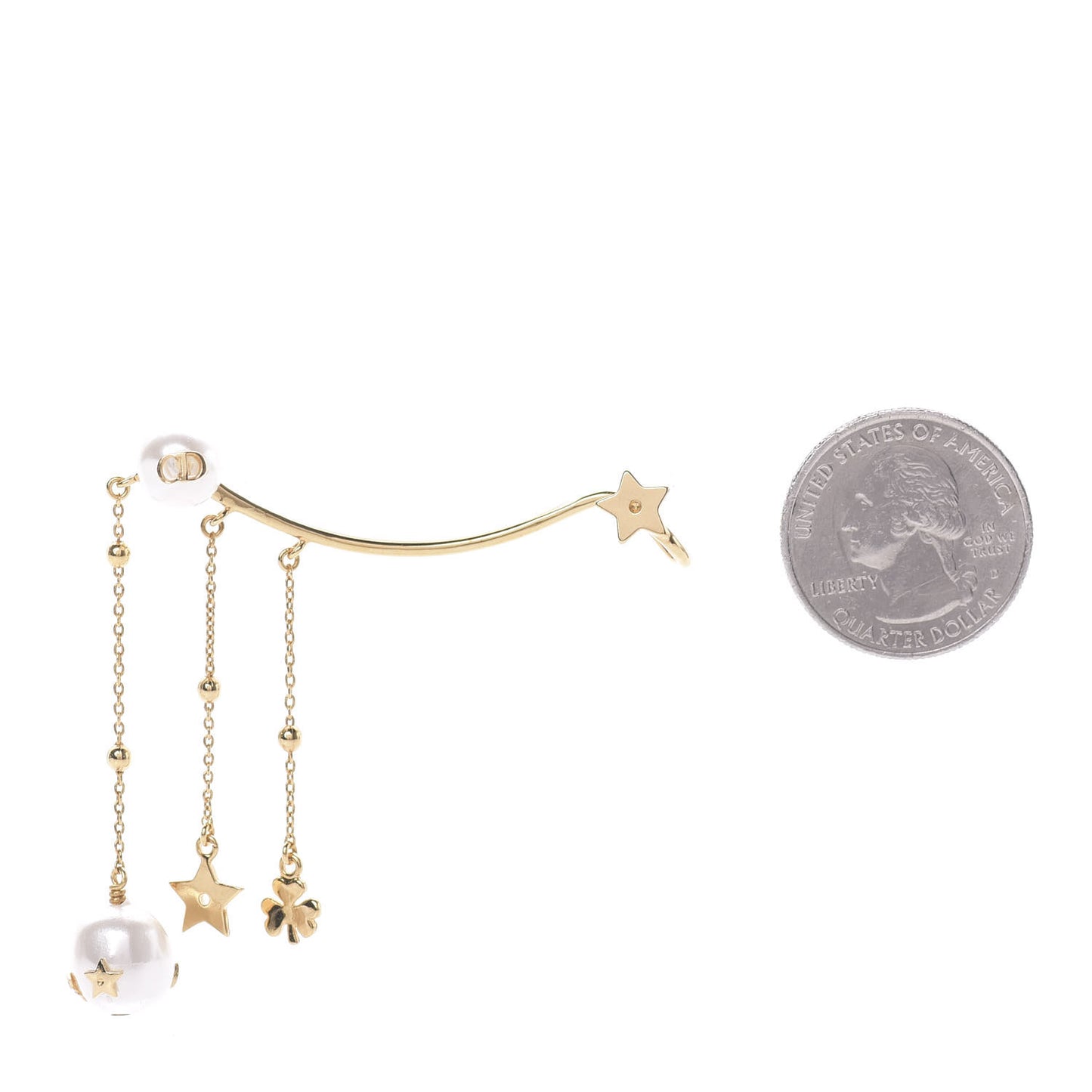 Pearl Shiny-D Earring Gold