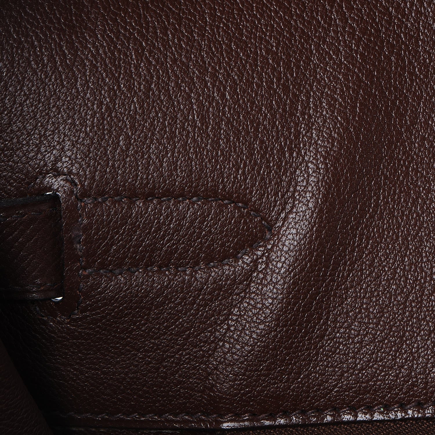 Hermes Courchevel Birkin 35 Chocolate 9 of 36