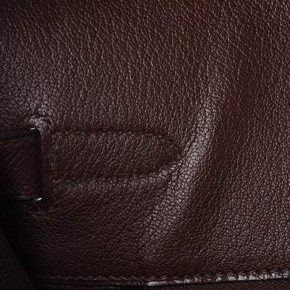 Hermes Courchevel Birkin 35 Chocolate 9 of 36