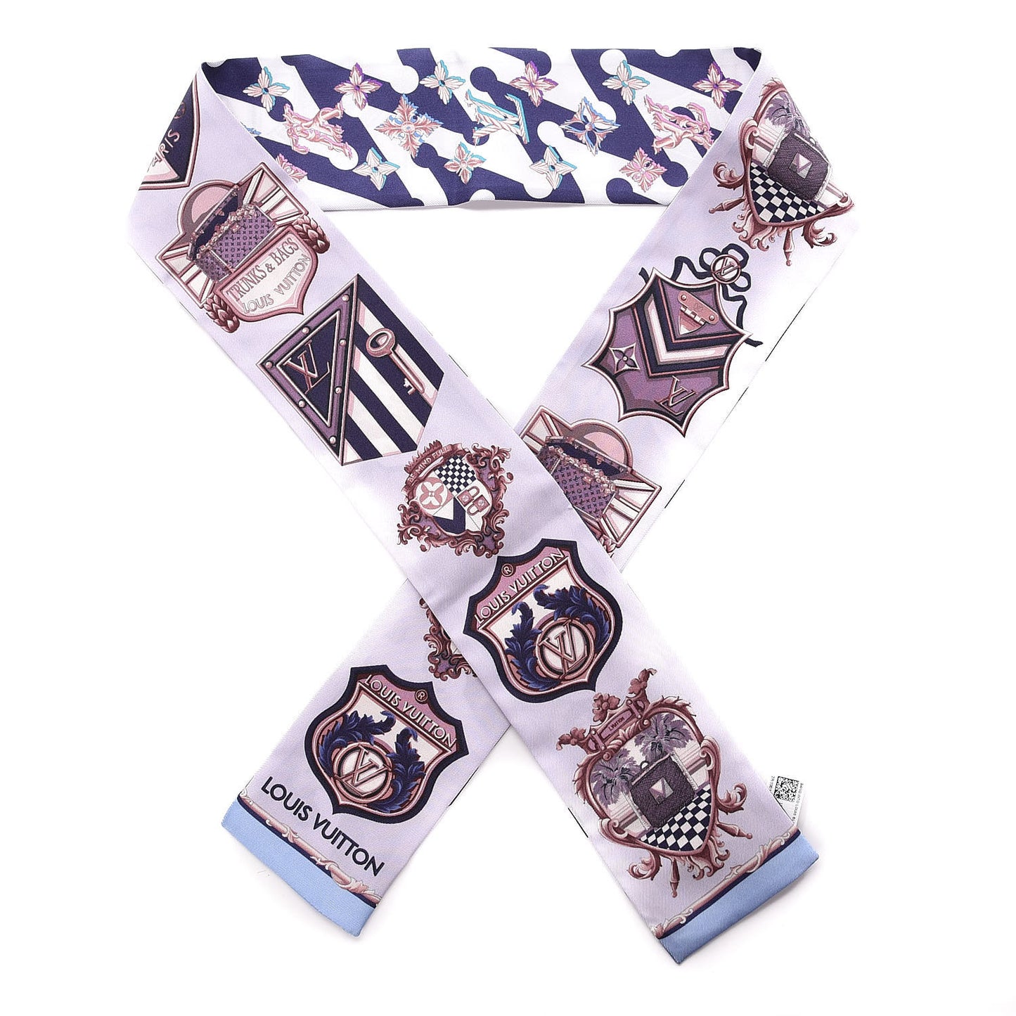 Silk Into Louis Bandeau Blue Grey