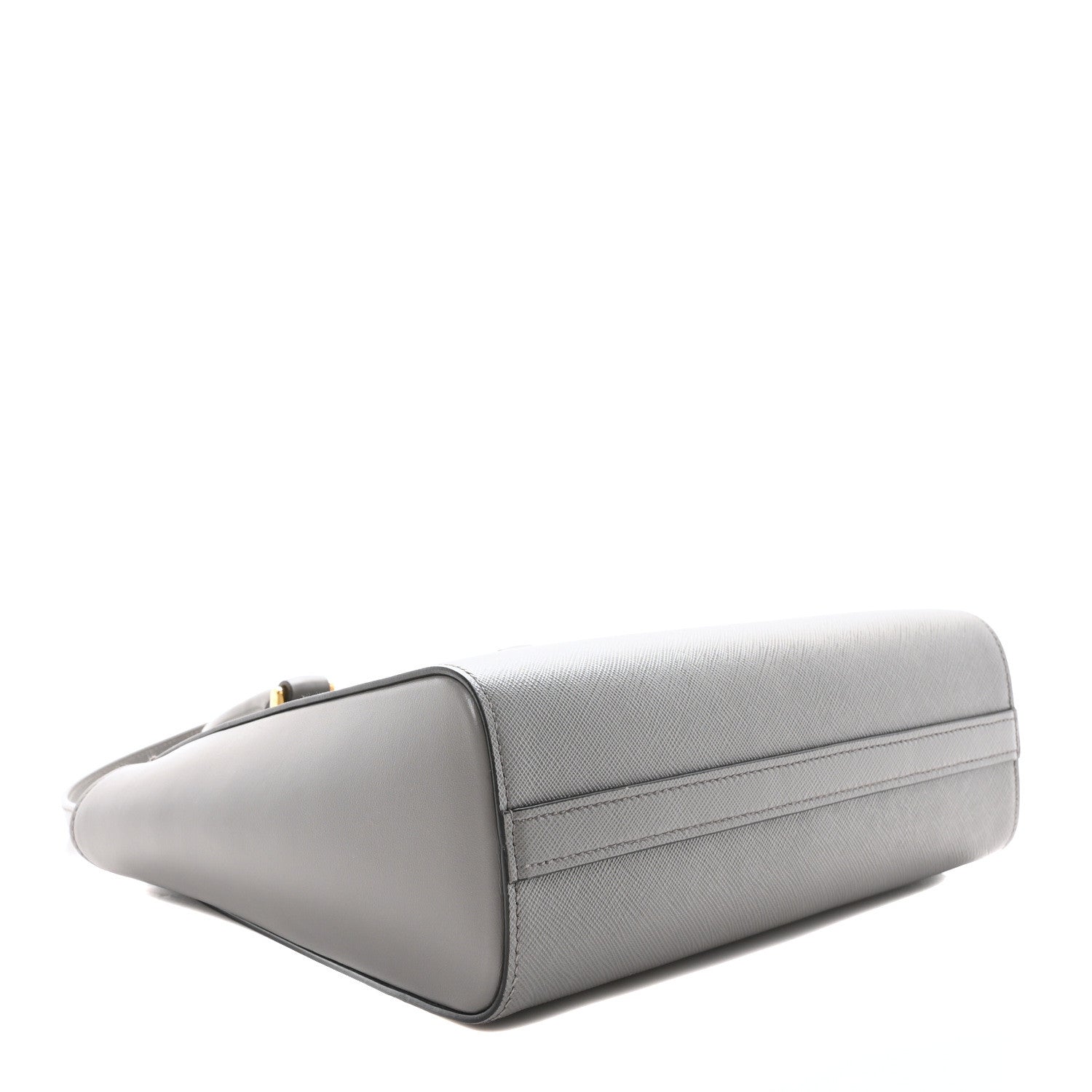 Prada Saffiano Soft Calfskin Small Zippered Tote Marmo 4 of 9
