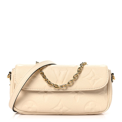 Louis Vuitton Empreinte Monogram Giant Ivy Wallet On Chain Cream 1 of 9