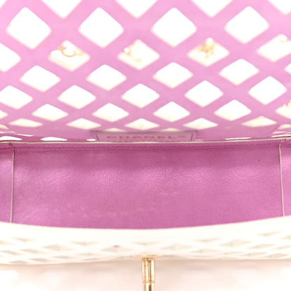 Chanel Lambskin Small Sea Through Flap White Multicolor 7 of 15