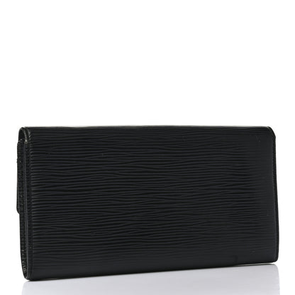 Louis Vuitton Epi Sarah Wallet Black 3 of 10