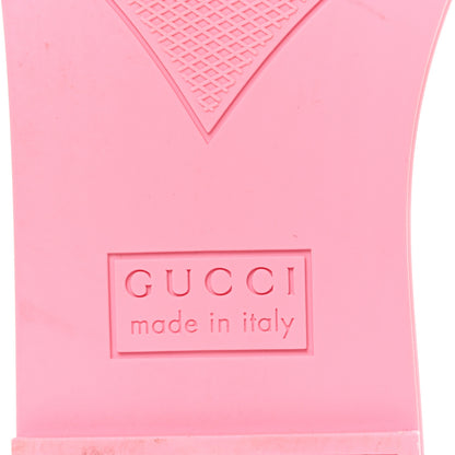 Gucci Rubber Interlocking G Womens Slide Sandals 38 Wild Rose 8 of 12