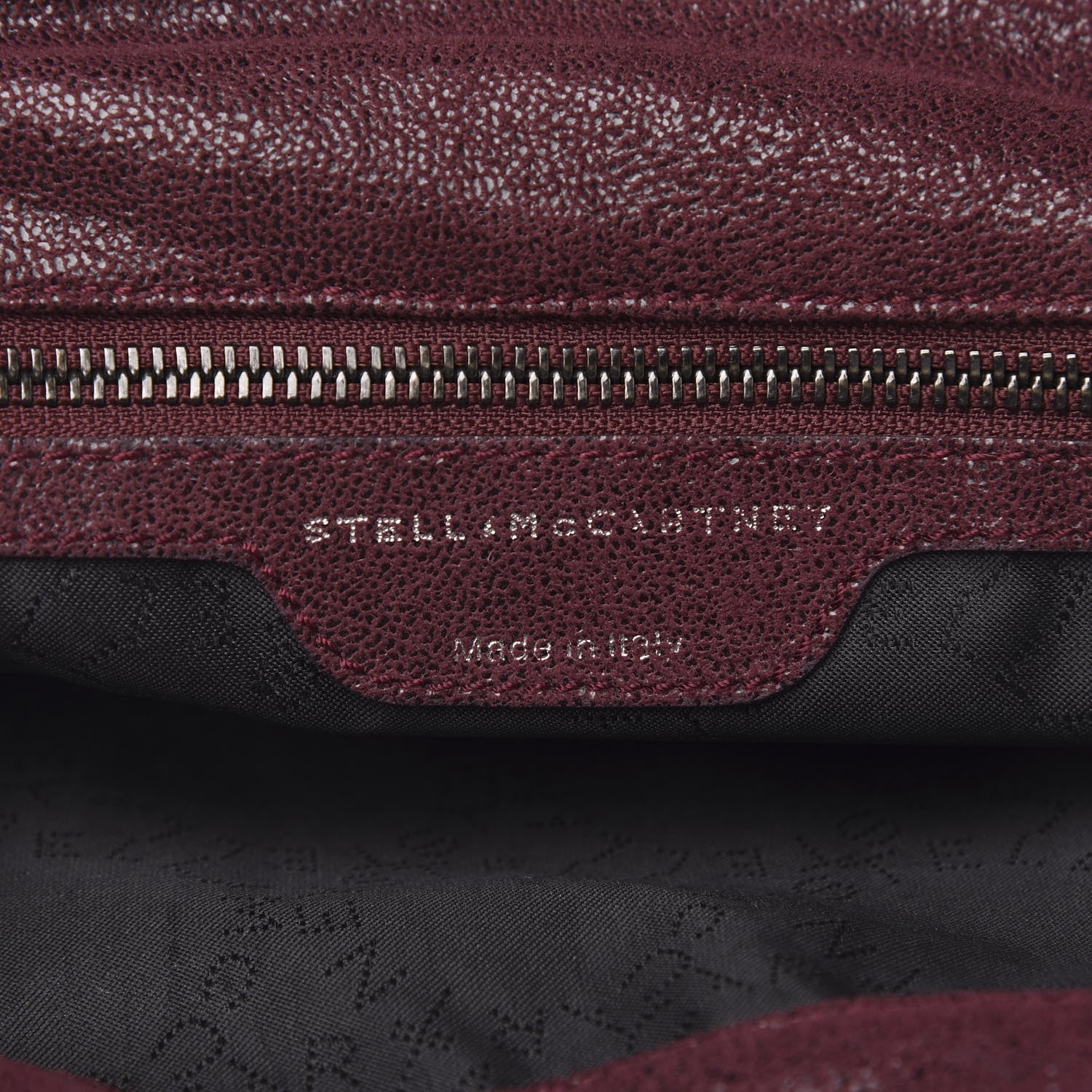 Stella McCartney Eco Python Croc Small Falabella Fold Over Tote Red 6 of 9