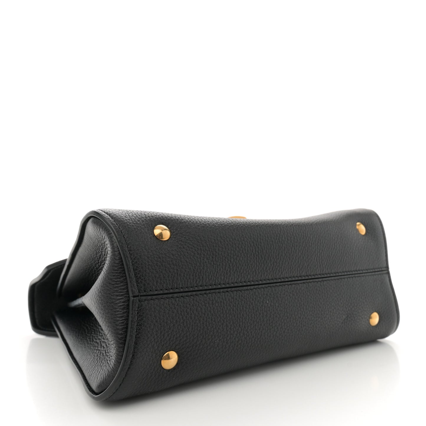 Calfskin Small Margot Top Handle Satchel Black