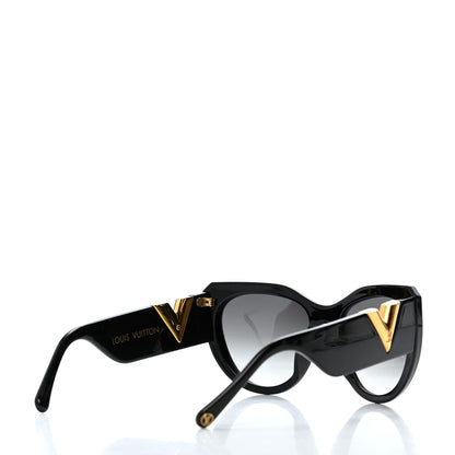 Louis Vuitton Acetate My Fair Lady Sunglasses Z1254E Black 4 of 4
