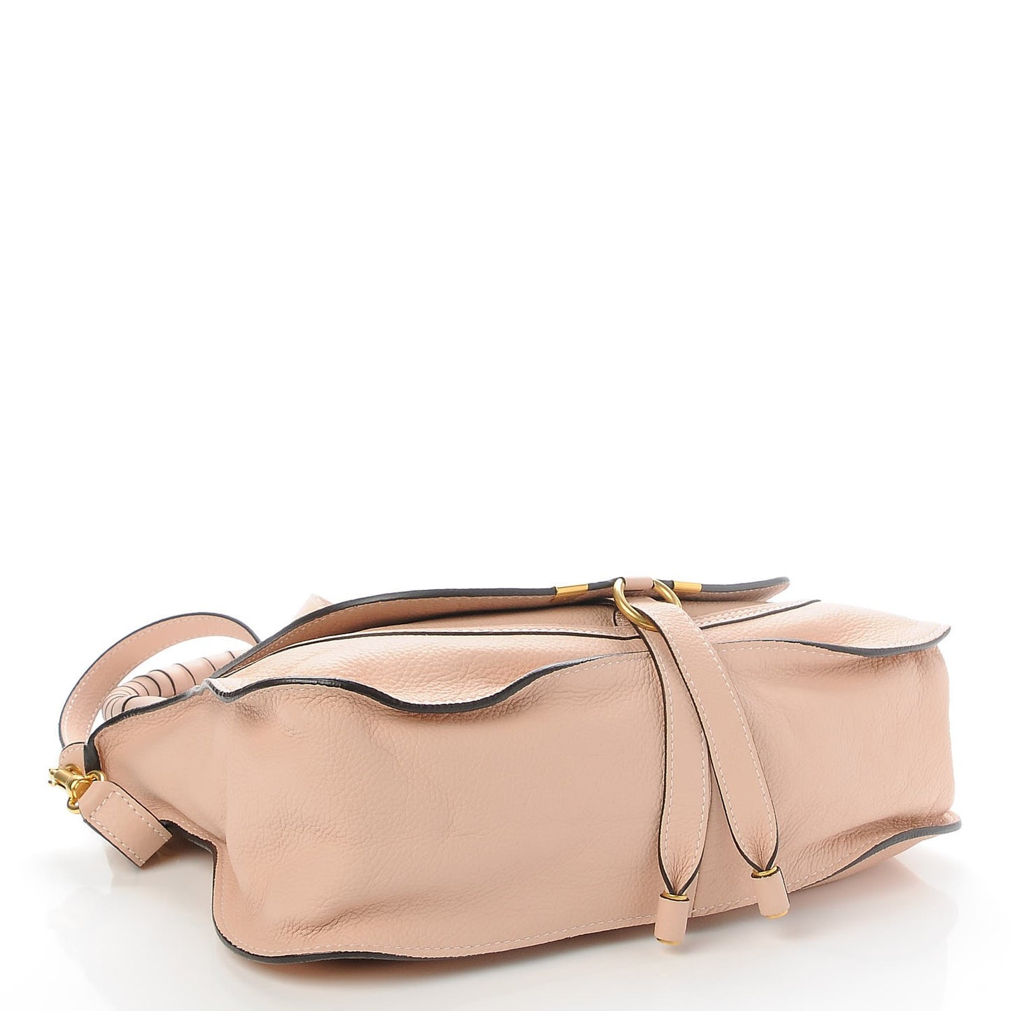 Calfskin Small Marcie Satchel Blush Nude